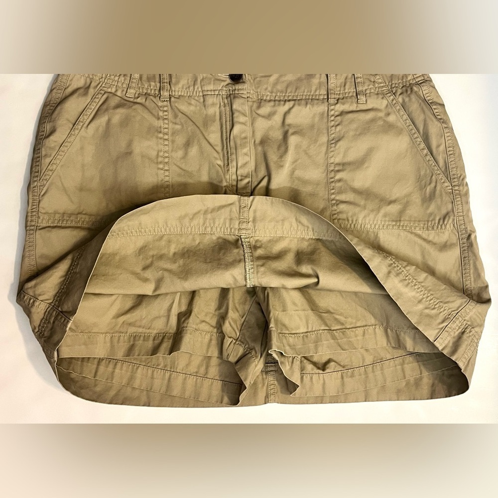 Lands End Women’s Tan Skirt Casual Skirt with Shorts Size 18P - Picture 9 of 14